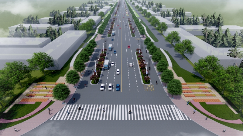 工六路提质效果图 方案2 工六路提质效果图 方案2